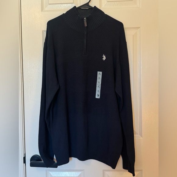 U.S. Polo Assn. Other - U.S. Polo Assn. Men's Dark Blue Zip-Up Sweater